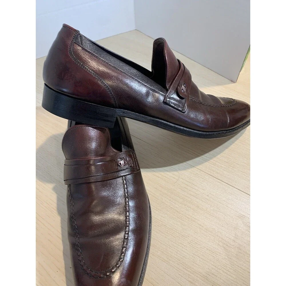 E.T. Wright Men's Burgundy Dress Loafers US Mens sz. 13AAA